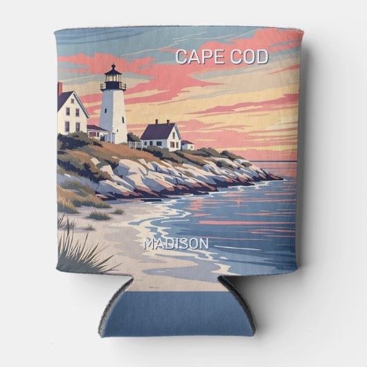 Aangepaste naam Cape Cod Massachusetts Blikjeskoeler (Voorkant)