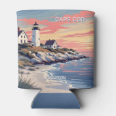 Aangepaste naam Cape Cod Massachusetts Blikjeskoeler (Achterkant)