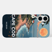 Aangepaste naam Cape Cod Massachusetts Case-Mate iPhone Case (Achterkant (horizontaal))