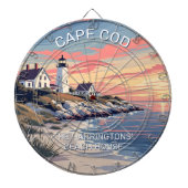 Aangepaste naam Cape Cod Massachusetts Dartbord (Voorkant)