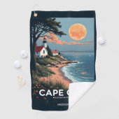Aangepaste naam Cape Cod Massachusetts Golfhanddoek (Insitu)