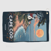 Aangepaste naam Cape Cod Massachusetts Golfhanddoek (Horizontaal)