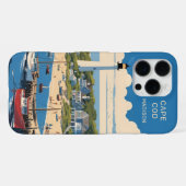 Aangepaste naam Cape Cod Massachusetts iPhone Hoesje (Achterkant horizontaal)