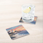 Aangepaste naam Cape Cod Massachusetts Kartonnen Onderzetters (Insitu)