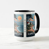 Aangepaste naam Cape Cod Massachusetts Mok (Voorkant rechts)