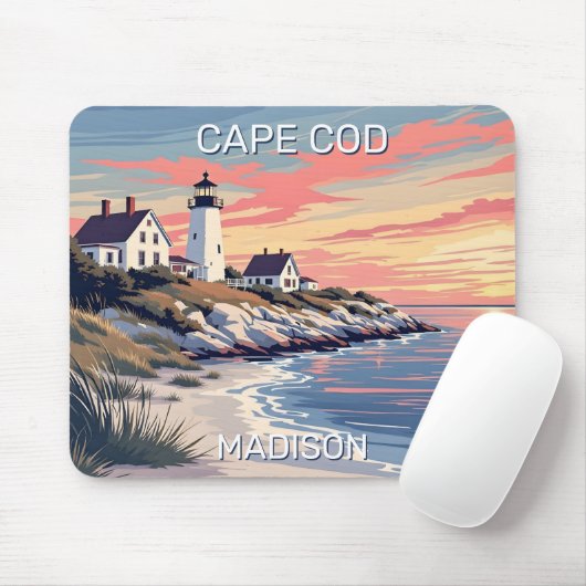 Aangepaste naam Cape Cod Massachusetts Muismat (Met muis)