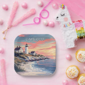 Aangepaste naam Cape Cod Massachusetts Papieren Bordje (Feest)