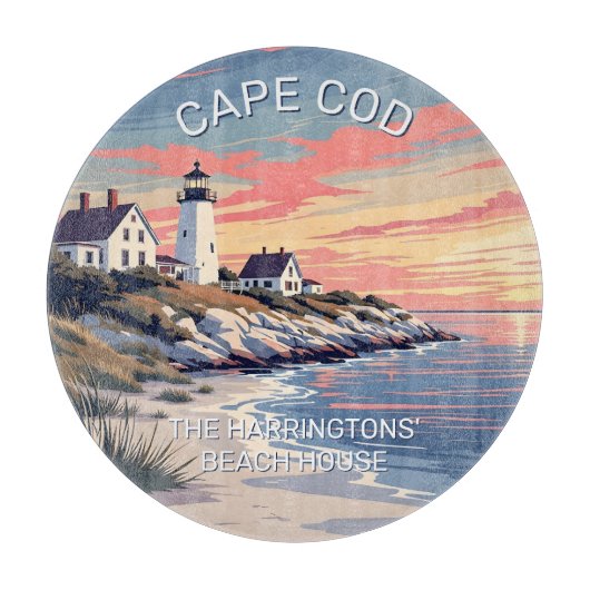 Aangepaste naam Cape Cod Massachusetts Snijplank (Voorkant)