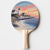 Aangepaste naam Cape Cod Massachusetts Tafeltennisbatje (Achterkant)