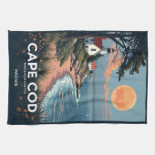 Aangepaste naam Cape Cod Massachusetts Theedoek (Horizontaal)