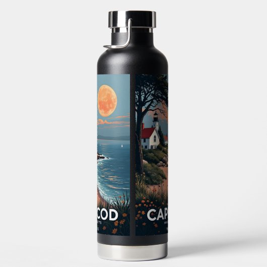 Aangepaste naam Cape Cod Massachusetts Waterfles (Rechts)