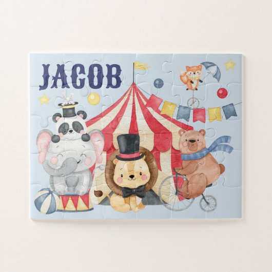 Aangepaste naam Carnaval Puzzel, Circus Legpuzzel (Horizontaal)