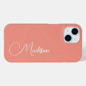 Aangepaste naam Case-Mate iPhone case (Achterkant (horizontaal))