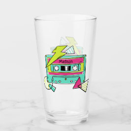 Aangepaste naam Casette Tape Pint, klasse Glas