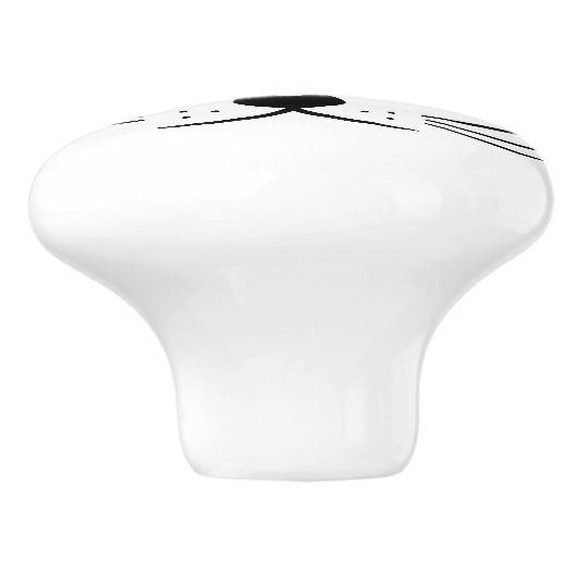 Aangepaste naam Cat Face Novelty Keramische Knop (Zijkant)