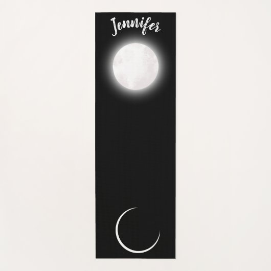 Aangepaste naam Celestial Full moon Crescent moon Yogamat (Voorkant)