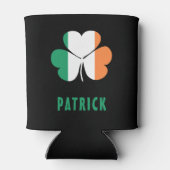 Aangepaste naam Celtic Ireland Shamrock Irish Flag Blikjeskoeler (Achterkant)
