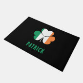 Aangepaste naam Celtic Ireland Shamrock Irish Flag Deurmat (Schuin)