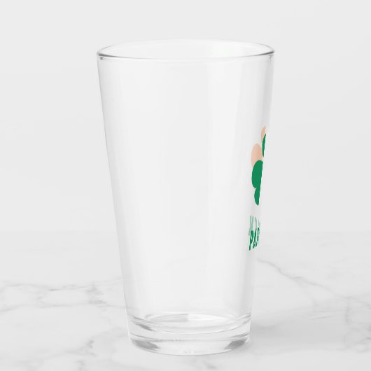 Aangepaste naam Celtic Ireland Shamrock Irish Flag Glas (Rechts)