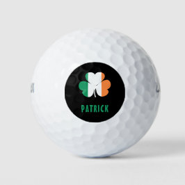 Aangepaste naam Celtic Ireland Shamrock Irish Flag Golfballen