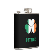 Aangepaste naam Celtic Ireland Shamrock Irish Flag Heupfles (Rechts)