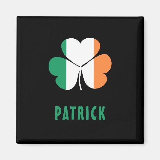 Aangepaste naam Celtic Ireland Shamrock Irish Flag Magneet (Voorkant)