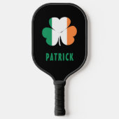 Aangepaste naam Celtic Ireland Shamrock Irish Flag Pickleball Paddle (Voorkant)