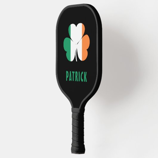 Aangepaste naam Celtic Ireland Shamrock Irish Flag Pickleball Paddle (Links)