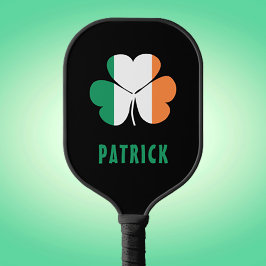 Aangepaste naam Celtic Ireland Shamrock Irish Flag Pickleball Paddle
