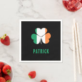 Aangepaste naam Celtic Ireland Shamrock Irish Flag Servet (Insitu)