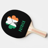 Aangepaste naam Celtic Ireland Shamrock Irish Flag Tafeltennisbatje (Zijkant)