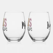 Aangepaste naam Chaos Coördinator Manager Supervis Wijnglas Zonder Voet (Links)