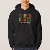 Aangepaste naam CHEER COACH Hoodie (Voorkant)