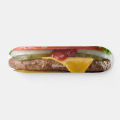Aangepaste naam cheeseburger persoonlijk skateboard (Horizontaal)
