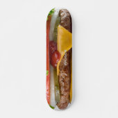 Aangepaste naam cheeseburger persoonlijk skateboard (Voorkant)