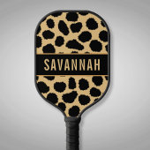 Aangepaste naam Cheetah Animal Print Pattern Class Pickleball Paddle