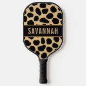Aangepaste naam Cheetah Animal Print Pattern Class Pickleball Paddle (Voorkant)