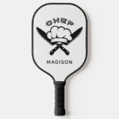 Aangepaste naam Chef Logo Pickleball Paddle (Voorkant)