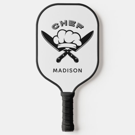Aangepaste naam Chef Logo Pickleball Paddle (Voorkant)