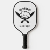 Aangepaste naam Chef Logo Pickleball Paddle (Achterkant)