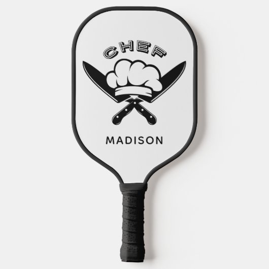 Aangepaste naam Chef Logo Pickleball Paddle (Achterkant)