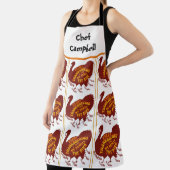 Aangepaste naam Chef Thanksgiving Familie Diner Pa Schort (Insitu)