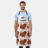 Aangepaste naam Chef Thanksgiving Familie Diner Pa Schort (Gedragen)