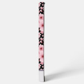 Aangepaste naam Cherry Blossom roze bloemmotief Samsung Galaxy Hoesje (Linkerkant)