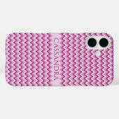 Aangepaste naam Chevron Pattern-telefoongevallen Case-Mate iPhone Case (Achterkant (horizontaal))