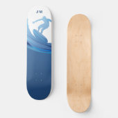 Aangepaste naam Chic Nautical Persoonlijk Skateboard (Voorkant)