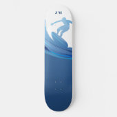 Aangepaste naam Chic Nautical Persoonlijk Skateboard (Voorkant)