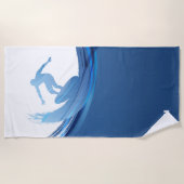 Aangepaste naam Chic Nautical Strandlaken (Voorkant)