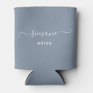 Aangepaste naam Chic Script Weddenschap Bride Dust Blikjeskoeler