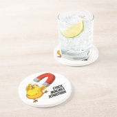 Aangepaste naam Chick Magnet Zandsteen Onderzetter (Zijkant)